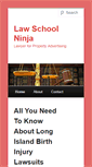 Mobile Screenshot of law-school-ninja.com