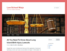 Tablet Screenshot of law-school-ninja.com